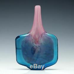 Mdina Pink and Blue Fish Vase