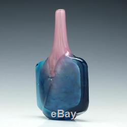 Mdina Pink and Blue Fish Vase