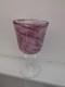 Mdina Signed Pink Wine Goblet Glass