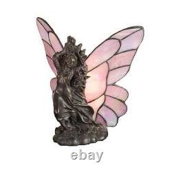 Meyda Lighting 8'H Drifting Fairy Accent Lamp, Pink Iridescent 50427