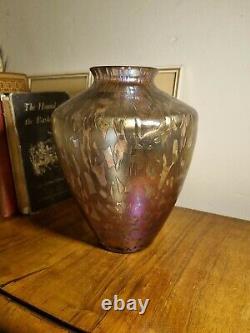 Michael Harris For Royal Brierley Studio Large Iridescent Pink Shoulder Vase 8