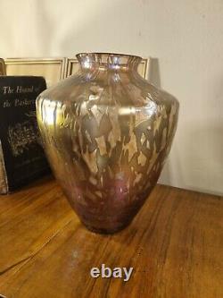 Michael Harris For Royal Brierley Studio Large Iridescent Pink Shoulder Vase 8
