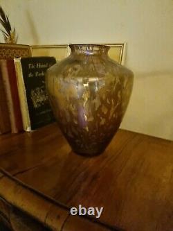 Michael Harris For Royal Brierley Studio Large Iridescent Pink Shoulder Vase 8