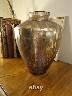 Michael Harris For Royal Brierley Studio Large Iridescent Pink Shoulder Vase 8