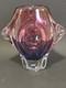 Mid Century Art Glass vase JOSEF HOSPODKA Chribska 8.25 Pink Purple