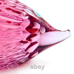 Miloslav Janku Crystal Hedgehog Art Glass Crystal Paperweight Figurine