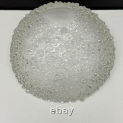 Molly Stone Modern Art Glass Sculpture Reflecting Bowl Pink Vintage Signed