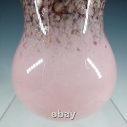 Monart SA. IX Pink Copper Aventurine Vintage Glass Vase