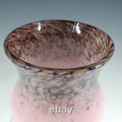 Monart SA. IX Pink Copper Aventurine Vintage Glass Vase