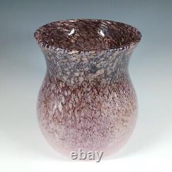 Monart SA. VII Pink Copper Aventurine Vintage Glass Vase