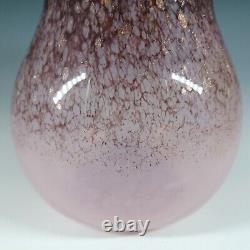 Monart SA. VII Pink Copper Aventurine Vintage Glass Vase