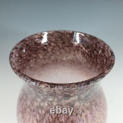 Monart SA. VII Pink Copper Aventurine Vintage Glass Vase