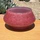 Monart Scottish Art Glass Bowl Vase Mottled Pink Bubbles Moncrieff Ysart Vintage