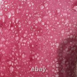 Monart Scottish Art Glass Bowl Vase Mottled Pink Bubbles Moncrieff Ysart Vintage