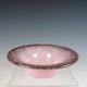 Monart UB Pink, Black & Copper Aventurine Vintage Glass Bowl