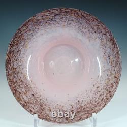 Monart UB. VII Pink Copper Aventurine Vintage Glass Bowl