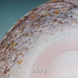 Monart UB. VII Pink Copper Aventurine Vintage Glass Bowl