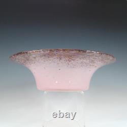 Monart UB. VII Pink Copper Aventurine Vintage Glass Bowl