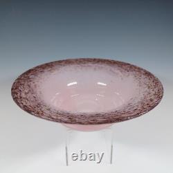 Monart UB. VII Pink Copper Aventurine Vintage Glass Bowl
