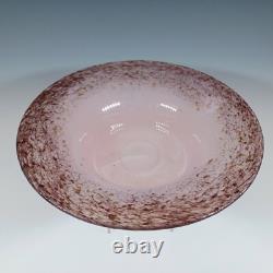 Monart UB. VII Pink Copper Aventurine Vintage Glass Bowl