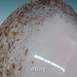 Monart UB. VII Pink Copper Aventurine Vintage Glass Bowl