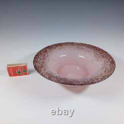 Monart UB. VII Pink Copper Aventurine Vintage Glass Bowl