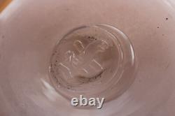 Monart Vasart Strathearn Perthshire Lilac Pink Glass Vase Leaping Salmon 19cm