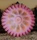 Mt Washington Pink Cased Ruffled Brides Basket Bowl Victorian Art Glass Large