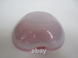 Murano Alabastro decotrative bowl Seguso era translucent opaline pink & white