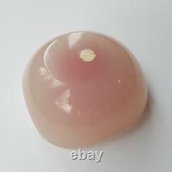 Murano Archimede Seguso 1950s art glass dish 10cm Geode pink Italy Venetian VTG