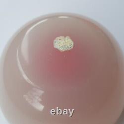 Murano Archimede Seguso 1950s art glass dish 10cm Geode pink Italy Venetian VTG