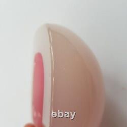 Murano Archimede Seguso 1950s art glass dish 10cm Geode pink Italy Venetian VTG