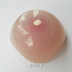 Murano Archimede Seguso 1950s art glass dish 10cm Geode pink Italy Venetian VTG