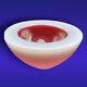 Murano Archimede Seguso Pink & White Alabastro Geode Art Glass Bowl Dish Vintage