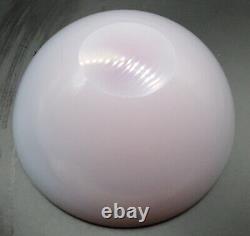 Murano Archimede Seguso Pink & White Alabastro Geode Art Glass Bowl Dish Vintage