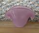 Murano Art Glass MCM Clam Shell Vase Bowl Dual Base Pink Opalescent 5.25 x 3.5