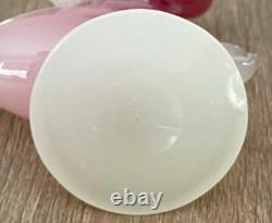 Murano Art glass Swan figurine Pink & White designed by Archimede Seguso 50s/60s