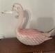 Murano Genuine Art Glass Elegant Pink Swan