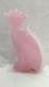 Murano Glass Cat Figurine by Archimede Seguso Pink Interior Italy