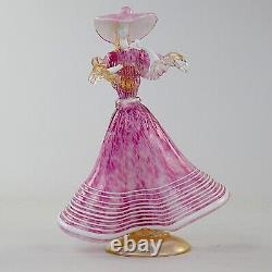 Murano Glass, Figurine, Dancer, Pink