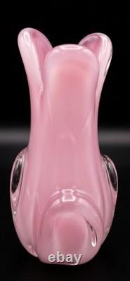 Murano Glass Pink Alabastro Vase