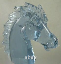 Murano Glass Pink/Blue Horse Head by LICIO ZANETTI Alexandrite Neodymium Signed