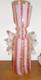 Murano Glass Pink White Metal Inclusions Vase with Wings