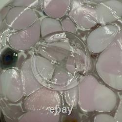 Murano Glass Pitcher Pink Millefiori Art Glass Voltolina 2018 Hand Blown Ital