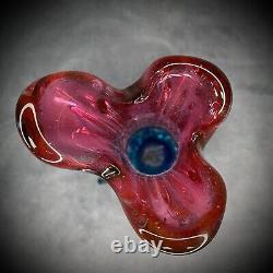Murano Glass Vase Vintage Handblown Art Purple and Blue 12 in Gift Idea
