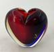 Murano Heart Vase Signed By L. Onesto With Original Vetro Artistico Sticker