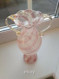 Murano Mezza Filigrana art glass vase Dino Martens for Aureliano Toso C1960's