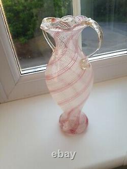 Murano Mezza Filigrana art glass vase Dino Martens for Aureliano Toso C1960's