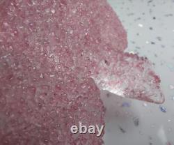 Murano Mid-Cent Fratelli Toso Pink Overshot Art Glass Leaf Bowl 19 cm (7½) MINT