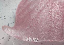 Murano Mid-Cent Fratelli Toso Pink Overshot Art Glass Leaf Bowl 19 cm (7½) MINT